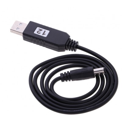 Кабель 12 В для роутера от USB, интернет от павербанка с преобразователем  USB-DC 5,5 мм