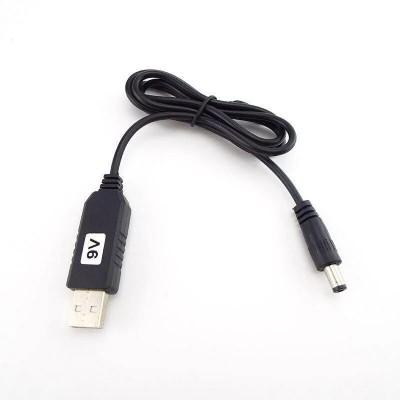 Кабель для роутера 9 V от USB, интернет от Power Bankс повышающей платой USB-DC 5,5 мм