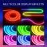 Умная гибкая неоновая лента 5 м RGB управление с телефона и пульта Smart LED Neon, неон цветной