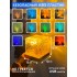 Ночник Куб "Северное сияние" с пульом RGB 16 оттенков, Лампа ночник с эффектом мерцания