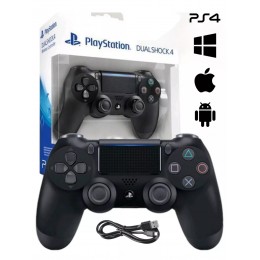 Джойстик для PS4, ПК, Android Беспроводной геймпад с вибрацией и сенсором USB Черный