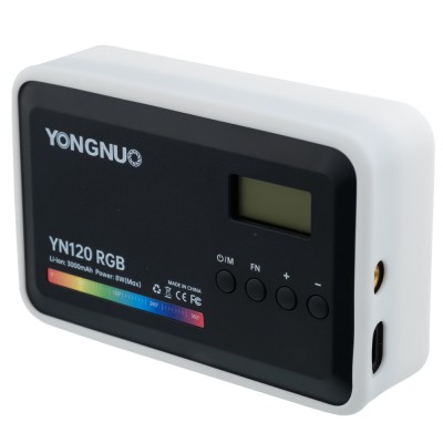 Профессиональный видеосвет RGB Yongnuo YN120 Свет для видеосъемки 2500K-9000K Профессиональный видеосвет RGB Yongnuo YN120 Свет для видеосъемки 2500K-9000K