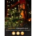 Гирлянда для елки Роса 50 м, 500 LED, тёплый белый, зелёный провод, 220 В + пульт 8 режимов
