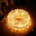 Гирлянда Роса "Мишура" 30 метров 900 LED USB Фейерверк хвойная лапа, теплый белый + пульт