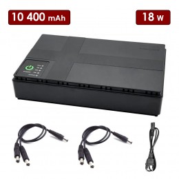 Бесперебойник для роутера ИБП UPS  5V, 9V, 12V 10400mAh Павербанк для роутера Wi-Fi интернета