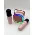 Детское караоке колонка с 2-мя микрофонами RGB подсветкой и Bluetooth Розовый Детское караоке колонка с 2-мя микрофонами RGB подсветкой и Bluetooth Розовый