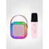 Детское караоке колонка с 1 микрофоном и RGB подсветкой и Bluetooth Розовая Детское караоке колонка с 1 микрофоном и RGB подсветкой и Bluetooth Розовая