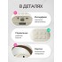 Детская колонка для пения с микрофоном, RGB подсветкой и Bluetooth Белая