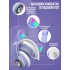 Наушники с ушками беспроводные Cat 28 с Bluetooth и подсветкой / сиреневые