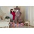 Плюшевый мишка UToys Билли 150 см капучино Плюшевый мишка UToys Билли 150 см капучино