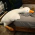 Игрушка Гусь подушка обнимашка плюшевая 80 см белый Игрушка Гусь подушка обнимашка плюшевая 80 см белый
