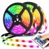 Диодная LED лента RGB 16 цветов (150 led), с пультом и блоком питания. Водостойкая лента Диодная LED лента RGB 16 цветов (150 led), с пультом и блоком питания. Водостойкая лента