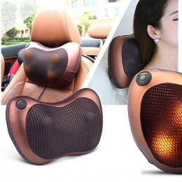 Массажная подушка для шеи, поясницы , головы и стоп MASSAGE 8 роликовий массажер в дорогу и для дома Массажная подушка для шеи, поясницы , головы и стоп MASSAGE 8 роликовий массажер в дорогу и для дома