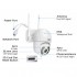 Уличная WIFI камера видеонаблюдения Full HD поворотная с микрофоном PTZ 1080p Уличная WIFI камера видеонаблюдения Full HD поворотная с микрофоном PTZ 1080p