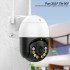 Беспроводная уличная камера WiFi ICSEE 4MP PTZ Черно-белая Управление с телефона