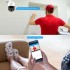 Беспроводная уличная камера WiFi ICSEE 4MP PTZ Черно-белая Управление с телефона
