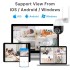 Беспроводная уличная камера WiFi ICSEE 4MP PTZ Черно-белая Управление с телефона