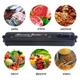 Вакууматор, Вакуумный упаковщик ручной с пакетами Vacuum Sealer 90 Вт Черный