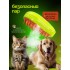 Щетка-расческа с паром для вычесывания шерсти животных Massage comb Зеленая