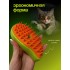 Щетка-расческа с паром для вычесывания шерсти животных Massage comb Зеленая