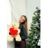 Плюшевый мишка Фрэнк 65 см Teddy Boom Кремовый с красным сердцем