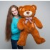 Плюшевый мишка Бублик с латками 100 см карамельный