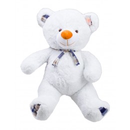 Плюшевый мишка с шарфиком Teddy Boom Клетка 130 см белый Плюшевый мишка с шарфиком Teddy Boom Клетка 130 см белый