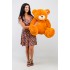 Метровый плюшевый мишка Teddy Boom Гриша 100 см карамель Метровый плюшевый мишка Teddy Boom Гриша 100 см карамель
