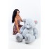 Мягкий плюшевый медведь Teddy Boom Гриша 150 см серый