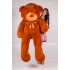 Медведь плюшевый Тедди Teddy Boom 200 см коричневый Медведь плюшевый Тедди Teddy Boom 200 см коричневый