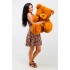 Плюшевый мишка с латками Teddy Boom Гриша 100 см коричневый Плюшевый мишка с латками Teddy Boom Гриша 100 см коричневый