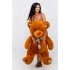 Плюшевый медведь с шарфиком Teddy Boom Клетка 130 см коричневый Плюшевый медведь с шарфиком Teddy Boom Клетка 130 см коричневый