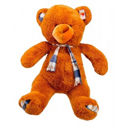 Плюшевый медведь с шарфиком Teddy Boom Клетка 130 см коричневый Плюшевый медведь с шарфиком Teddy Boom Клетка 130 см коричневый