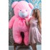 Большой плюшевый медведь Teddy Boom Веня 200 см розовый