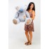 Игрушка медведь с латками Teddy Boom Гриша 100 см серый