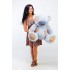 Игрушка медведь с латками Teddy Boom Гриша 100 см серый