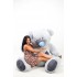 Самый большой плюшевый мишка Teddy Boom Гриша 250 см серый