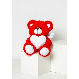 Плюшевый медведь с крыльями Teddy Boom Ангелочек 60 см красный Плюшевый медведь с крыльями Teddy Boom Ангелочек 60 см красный