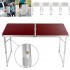 Туристический столик для пикника, стол-чемодан раскладной с 4 стульями Folding Table Коричневый