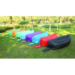 Надувной диван шезлонг гамак мешок Ламзак Lamzac, AIR sofa, (Красный) длина 2 метра! (Биван)